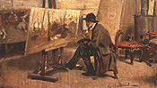 Fig. 11: Boldini, Giovanni Fattori in His Studio