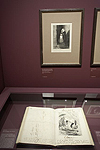 Fig. 14: Installation of Daumier exhibition showing recueil Laran album