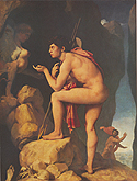 fig 2: Ingres, Oedipus Explaining the Enigma of the Sphinx