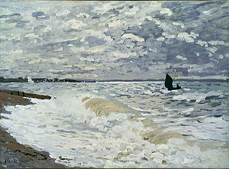 Claude Monet: Jetty of Le Havre in Bad Weather. Fine Art 